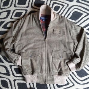 Polo Ralph Lauren tweed bomber jacket